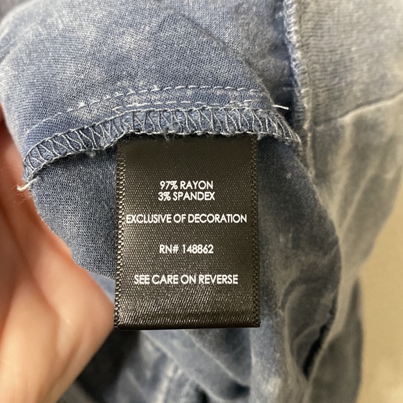 Torrid Blue Bomber Jacket - Picture 7 of 7